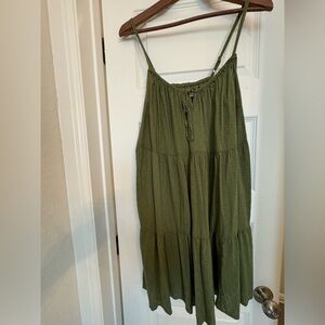 Adorable, olive green, cami sundress from Old Navy